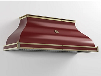 Wall Mounted Metal Cooker Hood with Integrated Lighting Officine Gullo Professional CPP004 factory Officine Gullo from Italy