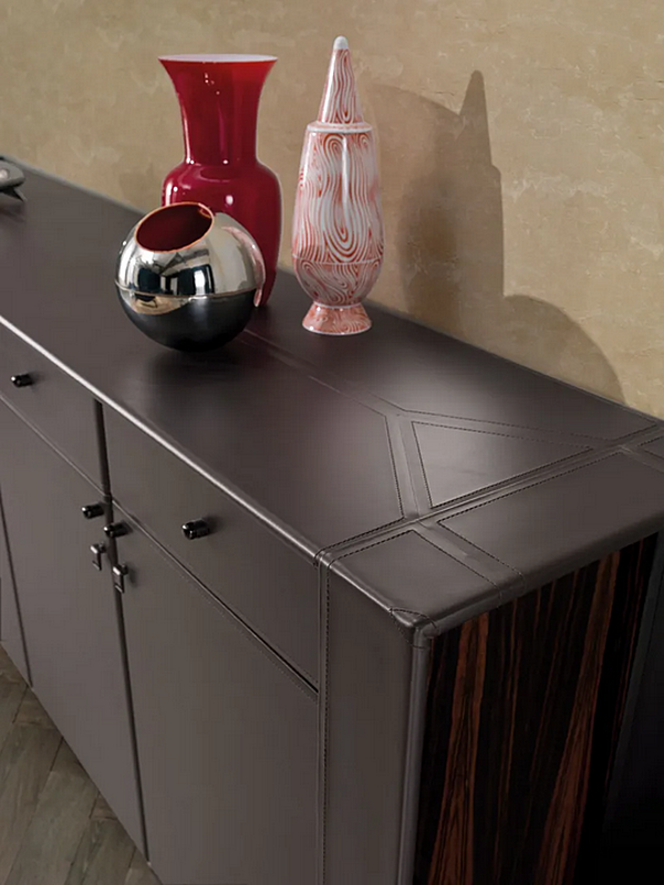 L Shaped Leather Executive Desk Meteora I 4 Mariani factory i 4 Mariani from Italy. Foto №7