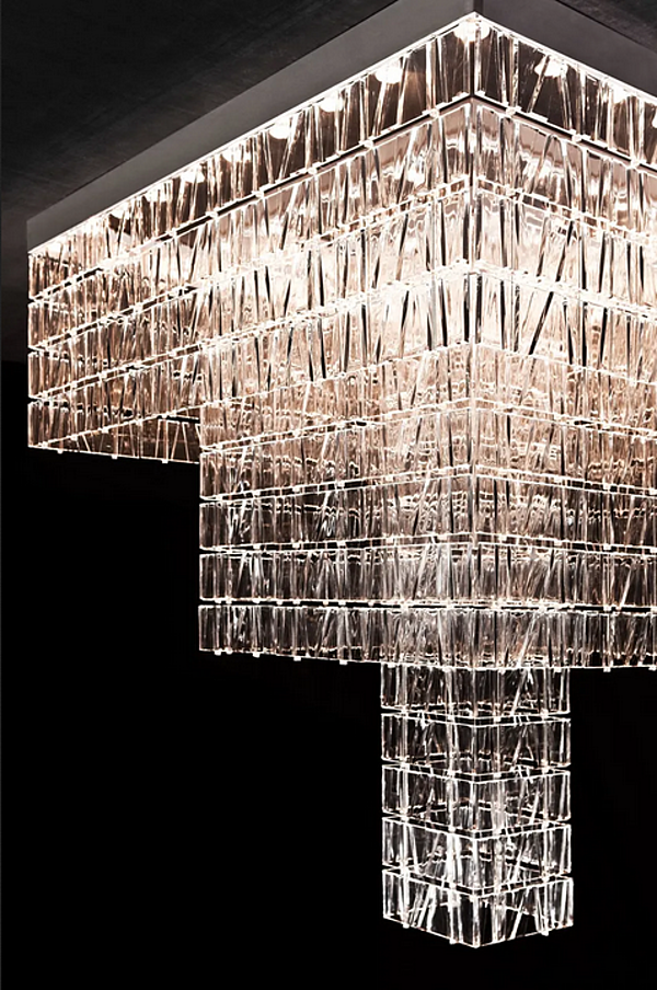Pendant lamp room divider tile Fabbian factory Fabbian from Italy. Foto №3