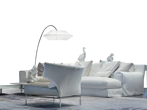 Corner sofa with upholstered back Viaggio ERBA ITALIA factory ERBA ITALIA from Italy. Foto №6