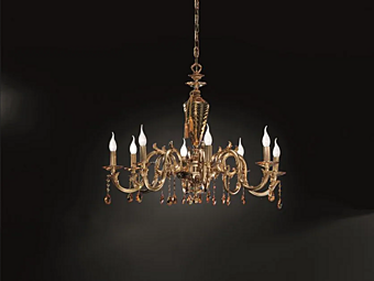 Chandelier with Swarovski crystals Euroluce Lampadari Impero L8 factory EUROLUCE LAMPADARi from Italy