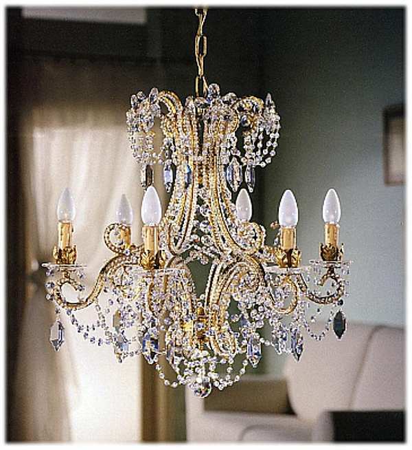 Chandelier MECHINI L135/6 factory MECHINI from Italy. Foto №1