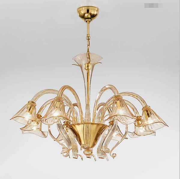 Chandelier SYLCOM 1479/8 factory SYLCOM from Italy. Foto №1