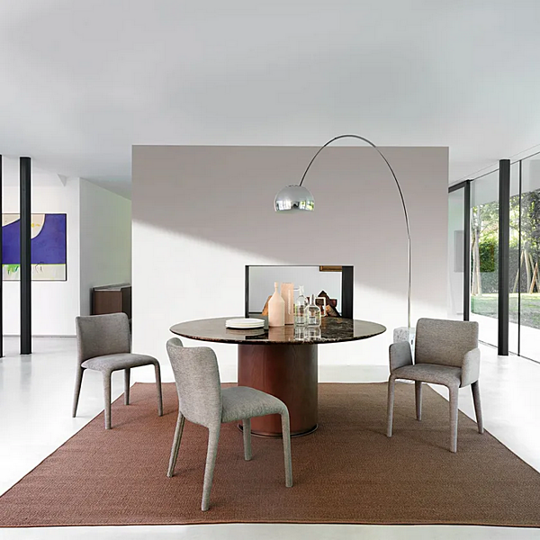 Upholstered fabric easy chair with armrests Potocco Lars 902 P 902/P factory POTOCCO from Italy. Foto №3