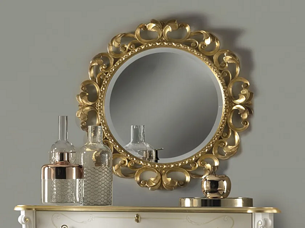 Round Framed Wall Mounted Mirror CASA +39 Rossini 805 factory CASA +39 from Italy. Foto №1