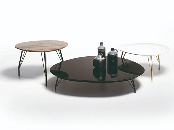 Low marble coffee table VIBIEFFE 710 Pop for living room factory VIBIEFFE from Italy. Foto №1