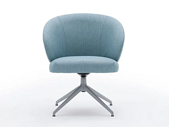 Swivel fabric office chair with soft back MONTBEL Lily 4532 4532 factory MONTBEL from Italy