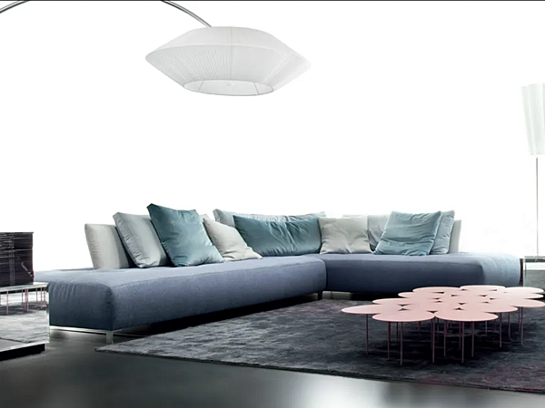 Sectional sofa with upholstered back ERBA ITALIA Conversation factory ERBA ITALIA from Italy. Foto №7