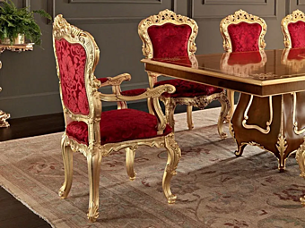 Upholstered armchair with soft back Modenese Luxury Interiors 11508 factory MODENESE GASTONE from Italy