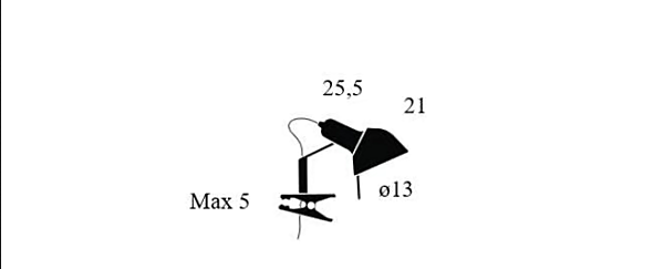 Adjustable Aluminum Clamp Lamp Lumina Naomi 328 factory Lumina from Italy. Foto №8