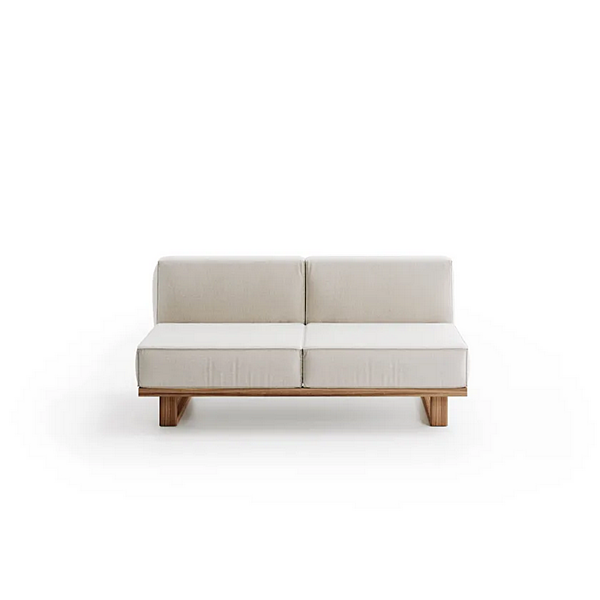 2-Seater Garden Sofa in Fabric and Teak Atmosphera 9 Zero 9.0.M1.MC factory ATMOSPHERA from Italy. Foto №3