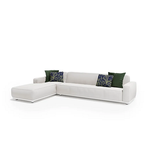 Modular fabric garden sofa with chaise longue Atmosphera Laguna factory ATMOSPHERA from Italy. Foto №8