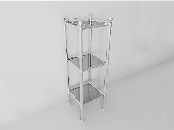 Floorstanding Metal Bathroom Cabinet Park Avenue Westin PKMOBILEVETRO factory Park Avenue from Italy. Foto №1