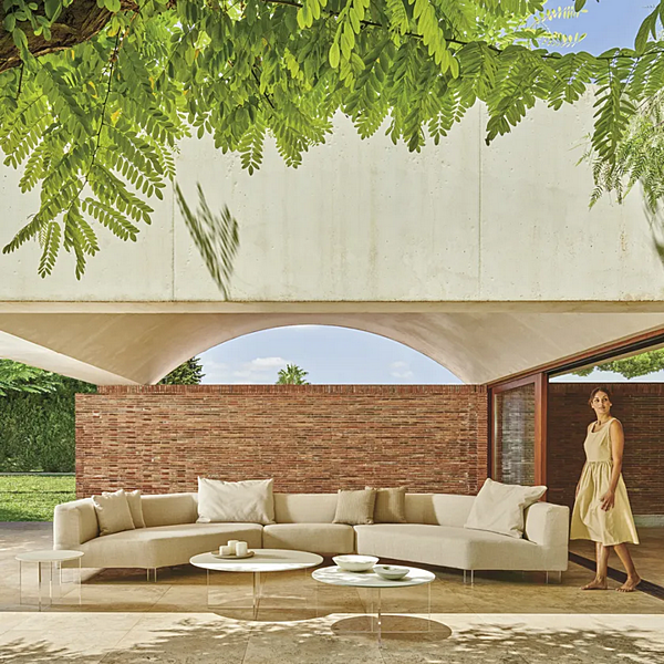 Sectional garden sofa with fabric upholstery VARASCHIN Belt Air factory VARASCHIN from Italy. Foto №3