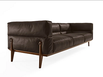 Three-Seater Leather Sofa GIORGETTI AGO 66810, 66820