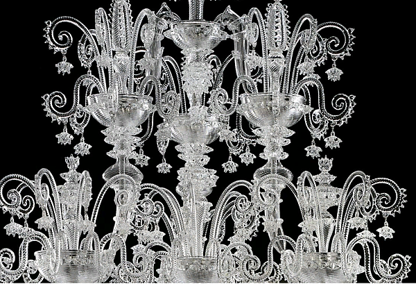 Chandelier Barovier&Toso Venezia1295 5715/12 factory Barovier&Toso from Italy. Foto №5