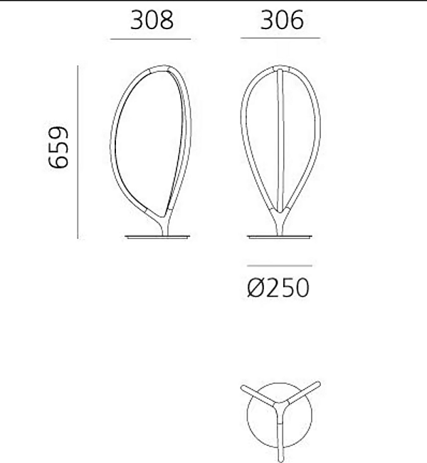 Table Lamp in Aluminium and Silicone by Artemide Arrival 1550010A, 1550030A factory Artemide from Italy. Foto №10