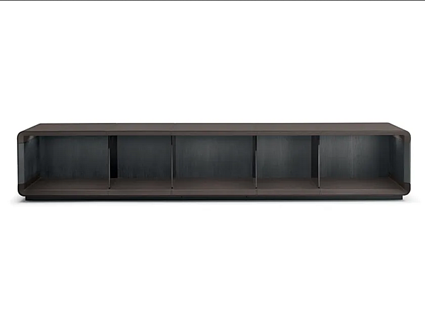 Low wooden TV cabinet with drawers I 4 Mariani Herman factory i 4 Mariani from Italy. Foto №1