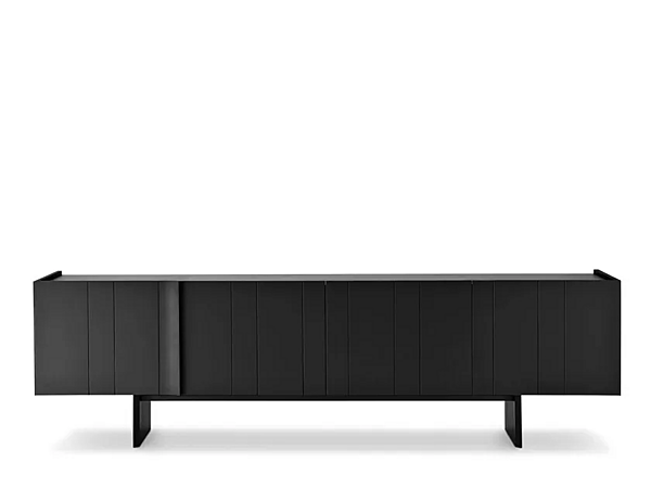 Tanned Leather Sideboard with Doors i 4 Mariani Papier factory i 4 Mariani from Italy. Foto №2