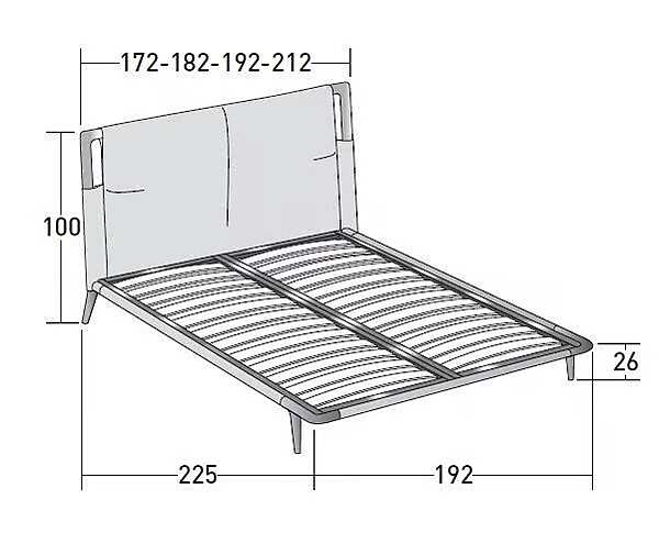 Bed Flou LHG2 factory Flou from Italy. Foto №11