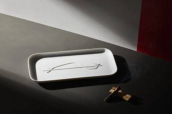 Rectangular Porcelain Tray CASSINA La Course du Soleil GNR 31 factory CASSINA from Italy. Foto №4