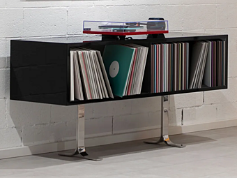 Open Wooden Bookcase JR Stereo FORMITALIA factory FORMITALIA from Italy