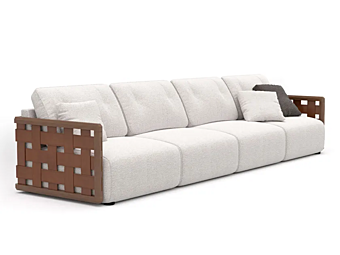 5-seater fabric sofa with soft back FORMITALIA TRESS TRESS