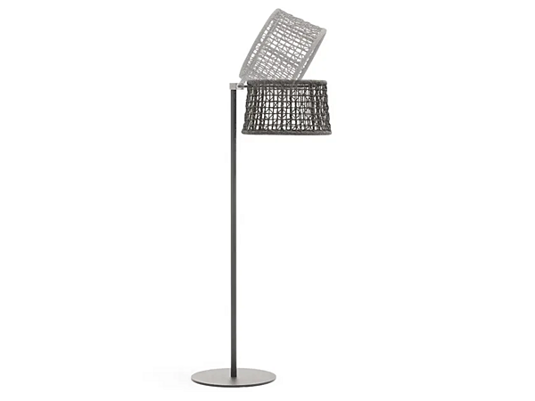 LED floor lamp Emma with adjustable height synthetic fibre VARASCHIN 23695 factory VARASCHIN from Italy. Foto №1