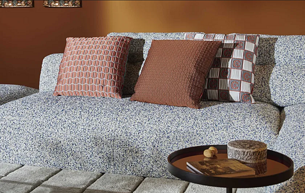 Geometric Fabric Sofa Cushion Frame CASSINA Rood factory CASSINA from Italy. Foto №6