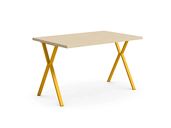Modular desk with clessidra legs Nidi factory nidi from Italy