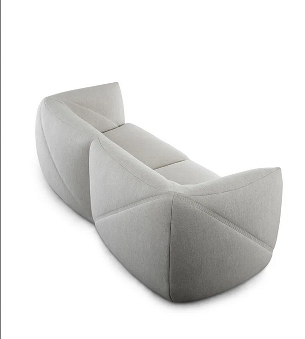 Three-seater sofa with removable cover Vela Saba factory SABA from Italy. Foto №12