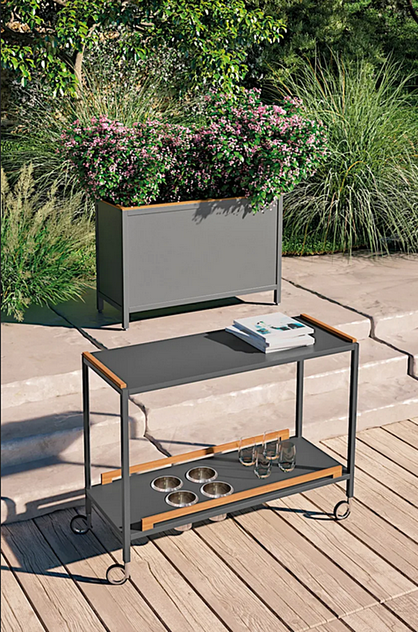 Iron garden trolley Flair Atmosphera FA.BR.44.06 factory ATMOSPHERA from Italy. Foto №5