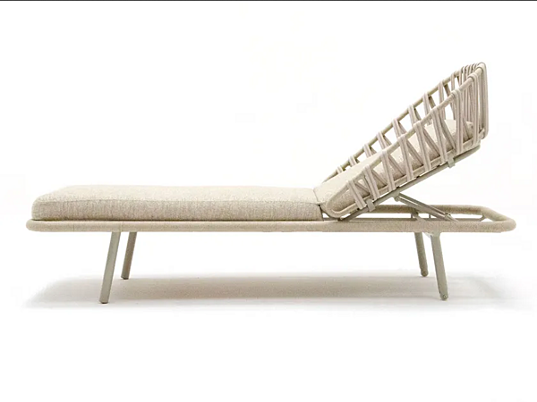 Recliner sun lounger with castors Emma Cross VARASCHIN factory VARASCHIN from Italy. Foto №5