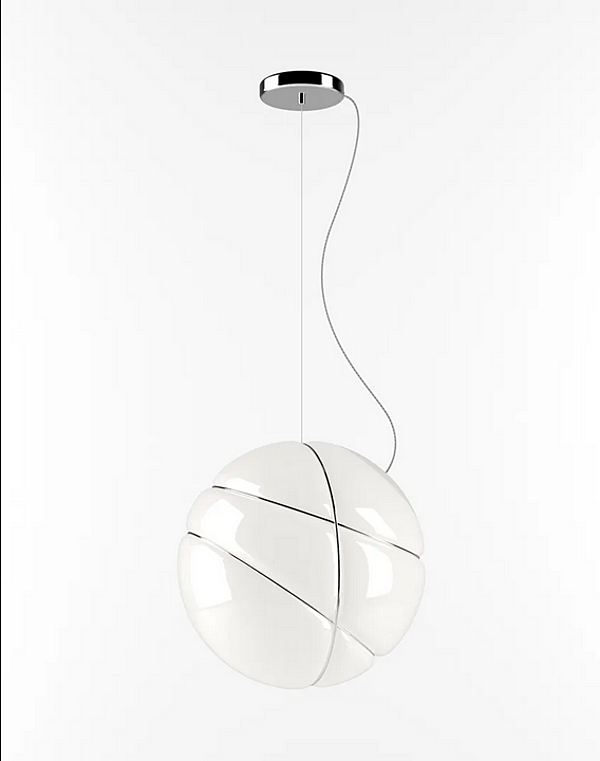 Blown Glass Pendant Lamp Armilla Fabbian factory Fabbian from Italy. Foto №2