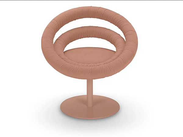 Swivel fabric easy chair Circle Adrenalina IMB1070217, IMB1070232, IMB1070233, IMB1070234 factory ADRENALINA from Italy. Foto №1