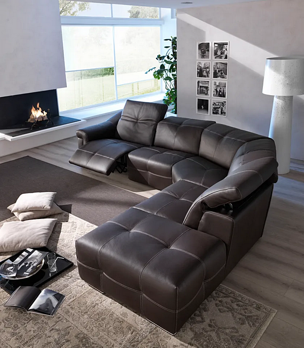 Relaxing sectional sofa Aiko Egoitaliano fabric upholstery factory Egoitaliano from Italy. Foto №3