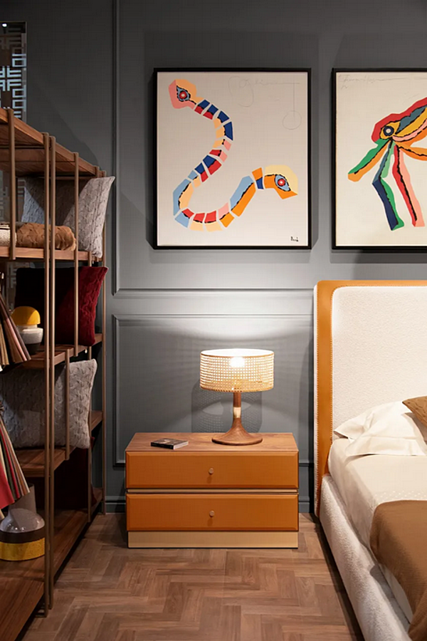 Wooden bedside table Clarissa Formitalia factory FORMITALIA from Italy. Foto №10