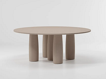 Round Minera Stone Dining Table KETTAL KSA100900-KSA101200 factory KETTAL from Italy