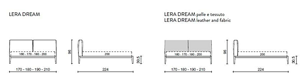 Double bed with upholstered headboard Duomo Design Lera Dream factory Duomo Design from Italy. Foto №9