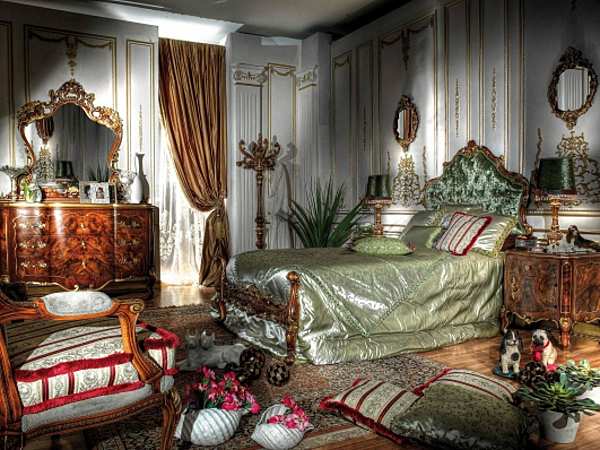 Bed ASNAGHI INTERIORS GD2701 factory ASNAGHI INTERIORS from Italy. Foto №2