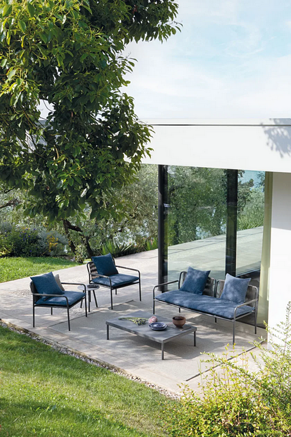 2-Seater Aluminium Garden Sofa with Cushions Atmosphera Air factory ATMOSPHERA from Italy. Foto №2