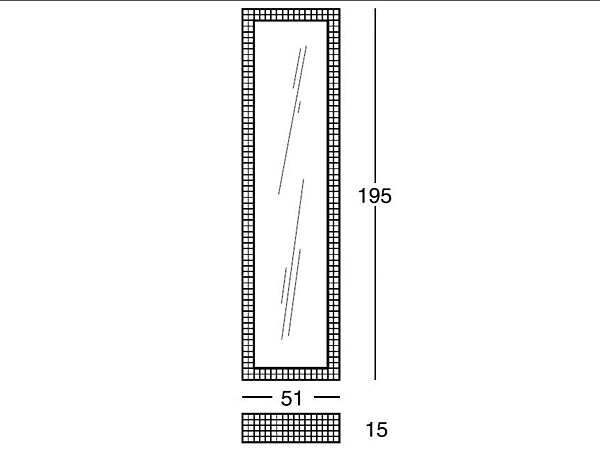 Freestanding rectangular mirror ZANOTTA Quaderna 476 factory ZANOTTA from Italy. Foto №4