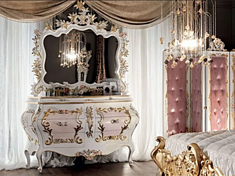 Wooden chest of drawers Modenese Luxury Interiors 11202 factory MODENESE GASTONE from Italy