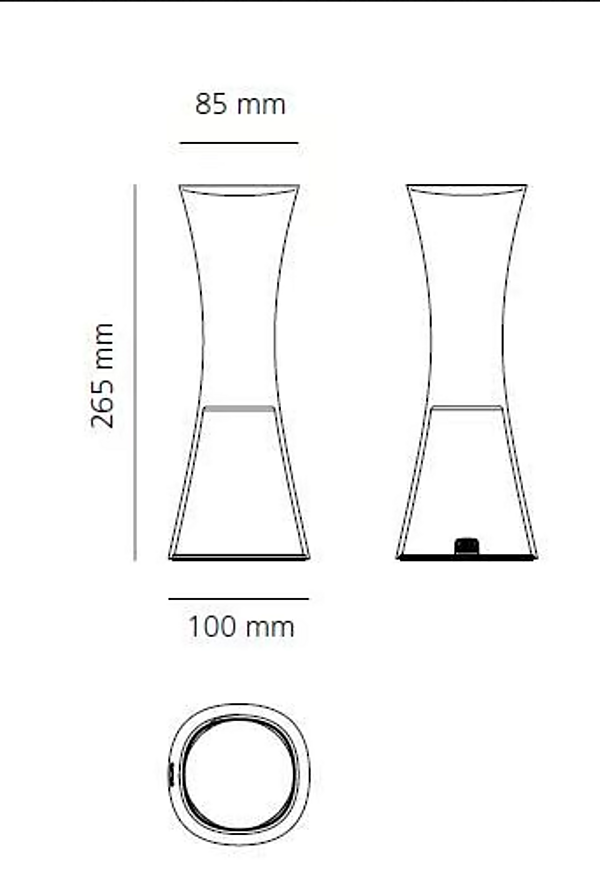 Cordless Methacrylate Table Lamp Artemide Come Together 0165W20A, 0165W10A, 0165W30A factory Artemide from Italy. Foto №36