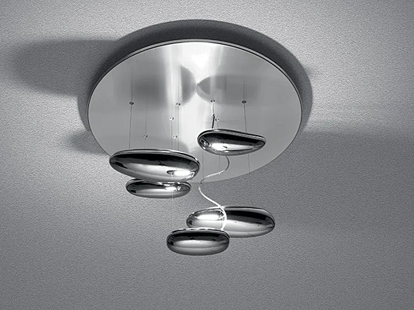 Ceiling Lamp Aluminium and ABS Artemide Mercury 1476W10A, 1476110A factory Artemide from Italy. Foto №1