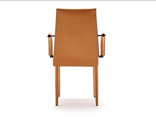 Tanned Leather Armrest Chair FASEM Relaix RELAIX P factory FASEM from Italy. Foto №8