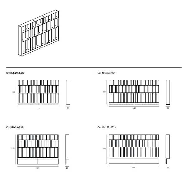 Bookcase HENGE BBSH-23-001 factory HENGE from Italy. Foto №6