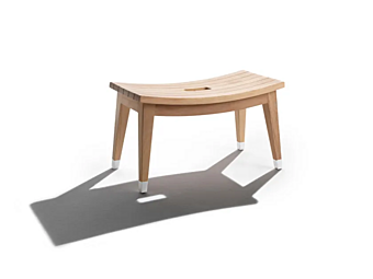 Low Iroko Stool Flexform Lotus Low Iroko Stool Flexform Lotus factory FLEXFORM from Italy