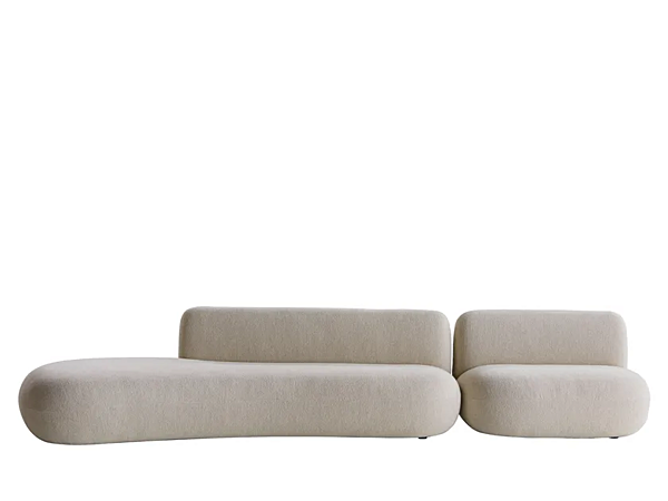 Modular fabric sofa with soft back Potocco Jade 953 D 953/D factory POTOCCO from Italy. Foto №16