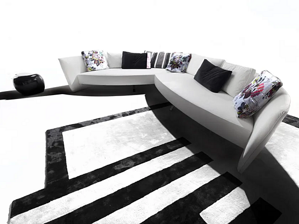 Sectional fabric sofa with soft back ERBA ITALIA Ibiza factory ERBA ITALIA from Italy. Foto №11